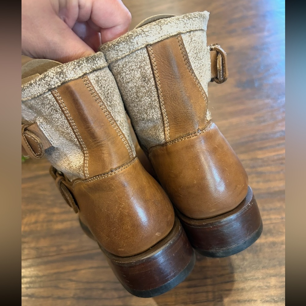 STETSON WOMENS MIA Western Boots - size 6.5 - ankle boots leather brown tan - Picture 3 of 16
